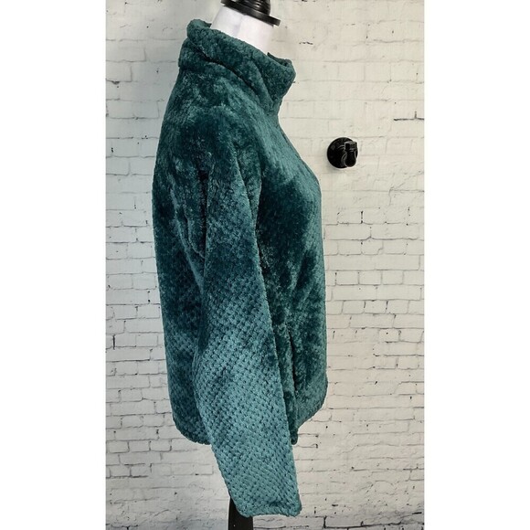 Columbia Women Teal Quarter Zip Long Sleeve Fleece Collared Pull On Jacket M R1 - Picture 8 of 12